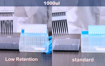 Low Retention Pipette Tips Test